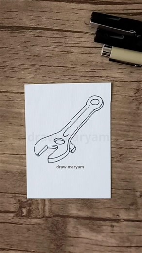 Wrench Ink Line Art | Rapid Pen Drawing