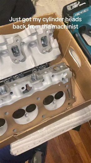 #roverv8 #landrover #4x4offroad #discuvery just got my heads back ported polished and decked with 1.6 mm oversize valves for my supercharged 4.6 rover V8 project