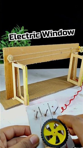 Electric window using dc motor #dcmotor #motor #dcmotorproject