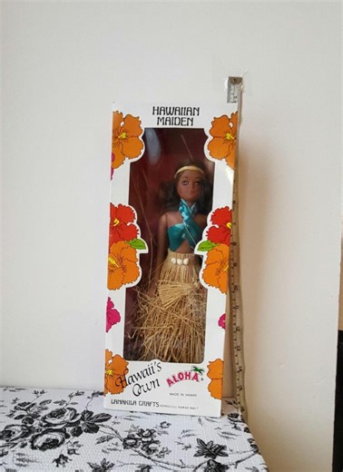 Vintage "hawaiian Maiden" Souvenir Doll by Lanakila Crafts. Handmade in Honolulu. 1970 - Etsy