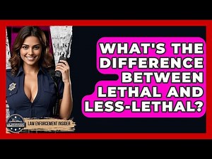 What's The Difference Between Lethal And Less-Lethal? - Law Enforcement Insider