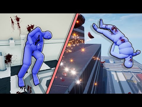 Euphoria Ragdoll and Gore Physics in HyperBox | Brutal Kills #2