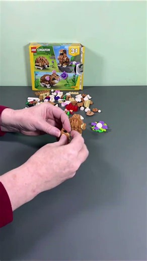 LEGO Creator. Set: 31376 Friendly Eagle Guarding Its Egg #lego #creator #bird #egg #timelapse