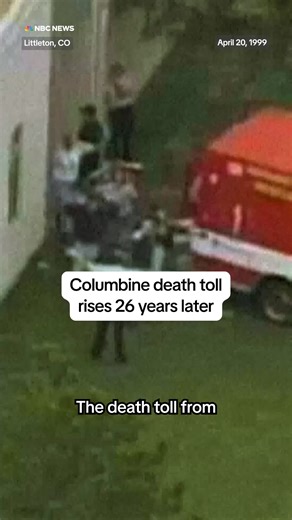2.4M views · 10K reactions | The death toll from the 1999 Columbine shooting has increased following the death of a survivor in early 2025. A coroner’s officer in Colorado ruled Anne Marie Hochhalter’s death was a homicide and her almost 26 year old gunshot wounds played a role. | NBC News | Facebook
