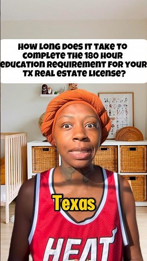 How LONG does it take to complete the education requirements for Texas Real Estate License? #texas