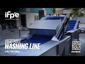 Vegetable Washer, Fruit Washer, Multi-Stage Vegetable Washer, Washing Line, IDEF