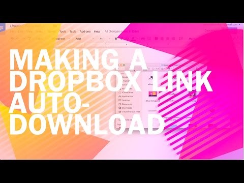 How to Make a Dropbox Download Automatically
