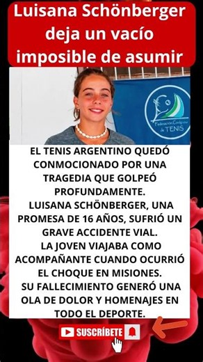 Luisana Schönberger deja un vacío imposible de asumir