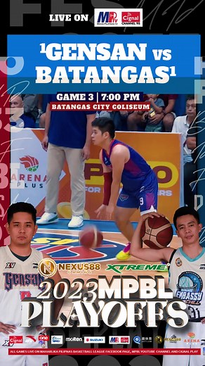 KNOCKOUT DUEL TONIGHT!!!! GENSAN VS BATANGAS | GAME 3 7:00 PM | BATANGAS CITY COLISEUM | Maharlika Pilipinas Basketball League