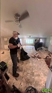Residential Wood Floor Removal Time-lapse - With an OEM Hurricane