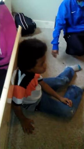 This kid is ticklish