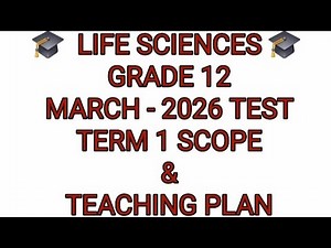 Grade 12 Life Sciences Term 1 | Scope Exam 2026