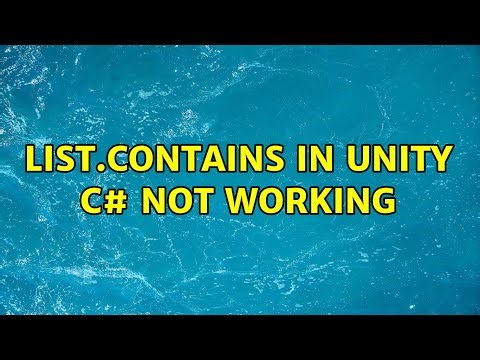 List.Contains in Unity C# not working