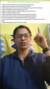 Day 2 Data Analyst Interview Qs: Power BI - Desktop vs Service & Visuals #DataAnalystInterview #dax