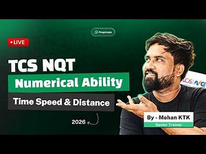 TCS NQT 2026 Time Speed Distance LIVE 🔴 | Important Boats & Streams Problems