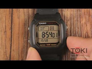 Hướng dẫn chỉnh giờ đồng hồ casio W-800H