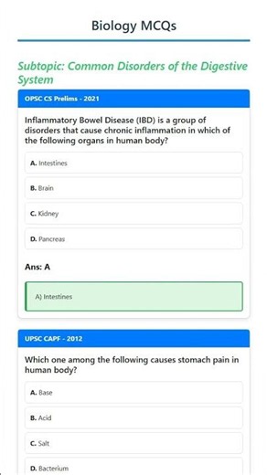 Common Disorders of the Digestive System