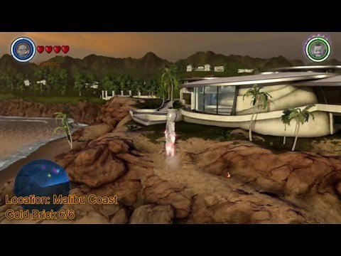 Lego Marvel's Avengers - All Gold Bricks Locations Guide (Malibu)
