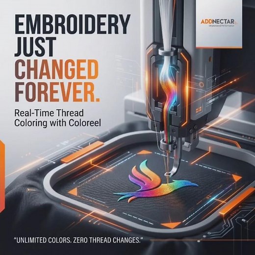 Embroidery Just Changed Forever | Coloreel Real-Time Thread Coloring Technology Explained
