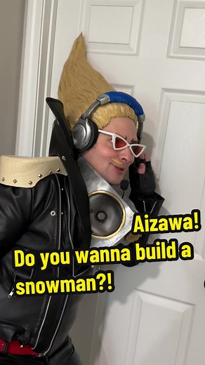 ❄️ Aizawa!? Do you wanna build a snowman?!!!⛄️ #presentmiccosplay #presentmic #myheroacademia #aizawa #bnha