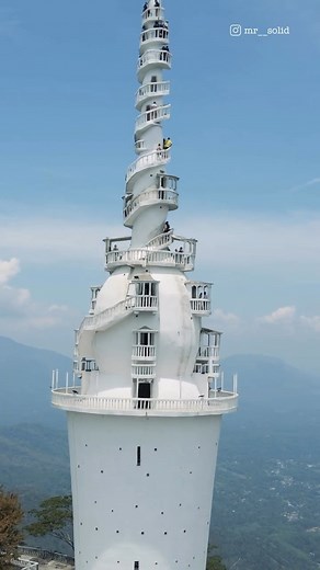 1.2K views · 39 reactions | The Ambuluwawa Tower is a unique, whimsical spiral tower and temple complex perched on a hilltop high above Gampola town. Video Credit - @mr__solid #Ambuluwawa #Tower #unique #Gampola #tourism #travel #reels #viajar #viaggio #podróz #reisen | Look Lanka | Facebook
