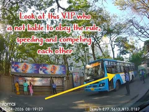 Rash Driving by BMTC 401 Buses Near School | Serious Safety Concern🚸