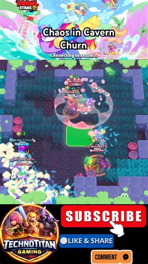 Madness in Cavern Churn☠️ #brawlstars #supercell #brawlstarsshorts #gaming #shortsfeed #shorts