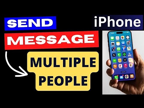 Send Text Message to Multiple people at a time on iPhone