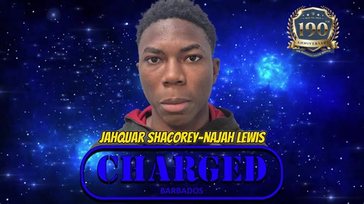 The Barbados Police Service (TBPS) Major Crime Unit (MCU) and the Criminal Investigation Department (South), has arrested and formally charged Jahquar Shacorey-Najah Lewis, 20 years of Carrington Land, St. Philip, for the following offences: ● Endangering Life - Alexander McClean March 9th 2025 ● Possession of Firearm - November 7th 2025 ● Possession of Ammunition (1) - November 7th 2025 Lewis appeared before Magistrate Angela Knight in the District ‘C’ Magistrate Court, on Tuesday 11th November