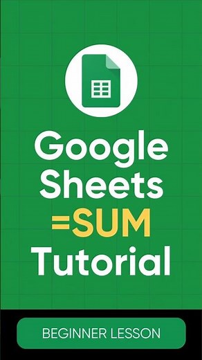 How to SUM in Google Sheets (Quick Tutorial)