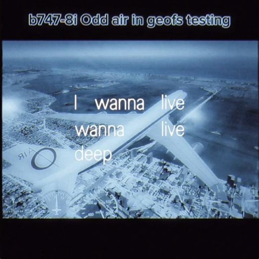 B747-8i Odd air in geofs Testing #oddbods #flightsimulator #geofs #aviation