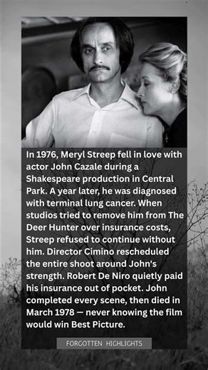 When Studios Tried to Fire Her Dying Co-Star, Meryl Streep Said Fire Him and You Lose Me Too