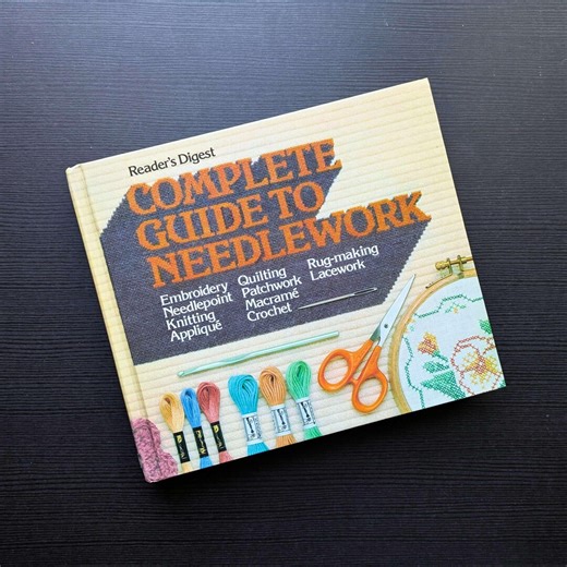 Vintage Needlework Book | Needlepoint and Crochet Beginners Guide From Reader's Digest - Etsy