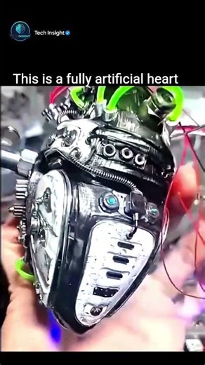 This video shows a fully functional robotic heart#trending #innovation #viralvideo