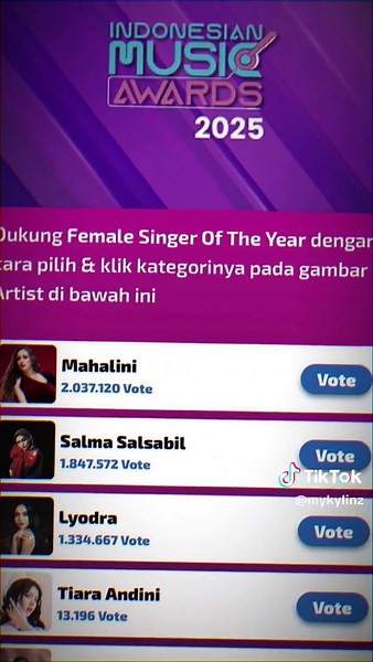Thankyou Mylinz & Rizfelous atas kekompakannya dan yang sudah berpartisipasi nge vote best banget kalian🤍 #rizkyfebian #mahaliniraharja #ikylini #senandungbahagia #alamak #albumkoma #biarbegini #untukyangbersamanya #mylinz #rizfelous #CapCut