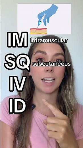 IM, SQ, IV, ID: Common Injection Route Abbreviations #medicalenglish