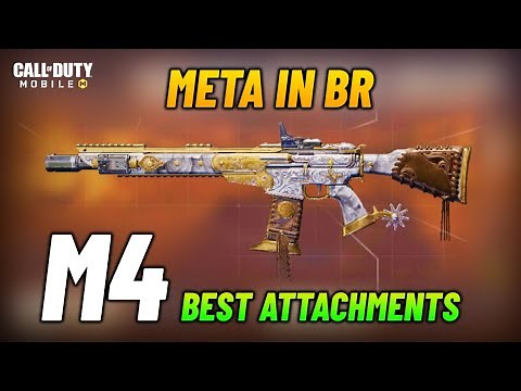M4 BEST BR ATTACHMENTS CODM | M4 NEW META IN BATTLE ROYALE COD MOBILE | M4 BEST GUNSMITH CLASS SETUP