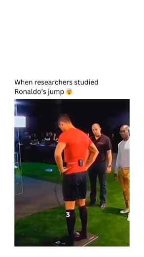 nic. on Instagram: "Cristiano Ronaldo was recently the subject of a scientific study aimed at understanding his remarkable jumping ability. The image captures a moment during the research where the football superstar is seen on a force plate, likely with sensors attached to measure his movements and power output. Researchers were reportedly keen to uncover the secrets behind his aerial prowess, which has become a signature part of his game. While specific findings from the study have not been wi