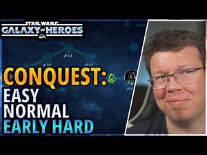 CONQUEST GUIDE: HOW TO PLAY EASY, NORMAL, AND EARLY HARD MODE #swgoh #conquest