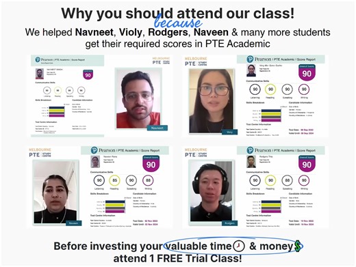 Take 1 full length mock test before your final exam. This will help you identify areas for improvement in your next exam. To take a free mock test, call now at 0415 417 757 (Direct/WhatsApp) | Melbourne PTE Study Centre
