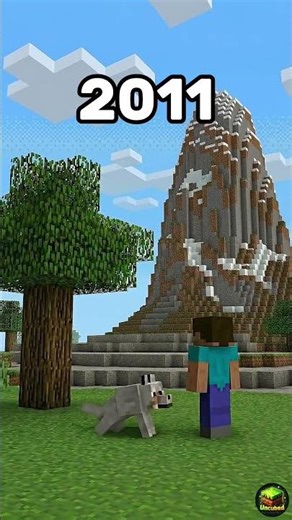 Minecraft in 2011 vs 2026 is INSANE 🤯 #minecraft #shorts