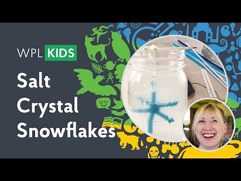 WPL Kids: Salt Crystal Snowflakes