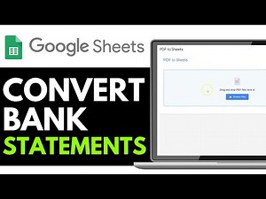How to Convert Bank Statements to CSV, Excel 365 or Google Sheets 2026 (QUICK GUIDE)