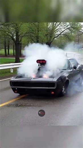 🏁BLOWN HEMI Monster! 🔥 Black Dodge Charger V8 Launch with Flames & Smoke
