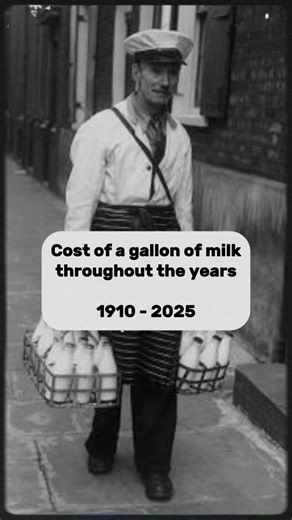 Cost of a gallon of milk throughout the years #groceryprices #ushistory #fblifestyle | Peculiar History