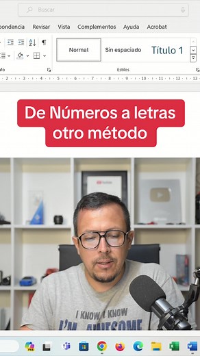 Comvertir numeros a letras en #word recuerda que #loaprendientiktok con #elingefrancisco #aprendeentiktok