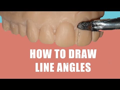 How to Draw Line Angles on Teeth with a Pencil in 2 ways