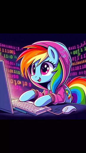 32 reactions · 3 comments | Me as a hacker | Rainbow Dash | Facebook