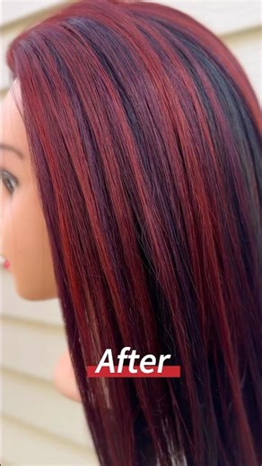 Before & After pinwheel hair