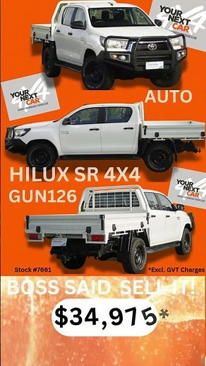 🔻⬇THIS HILUX JUST GOT CHEAPER 👀2017 HILUX SR AUTO 4X4 GUN126 $34,975 +ORC Best 4WD Dealer Call Now!